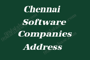Chennai Software Companies Address