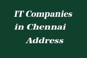 IT Companies in Chennai Address