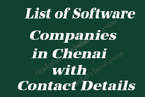 List of Software Companies in Chennai with Contact Details pdf
