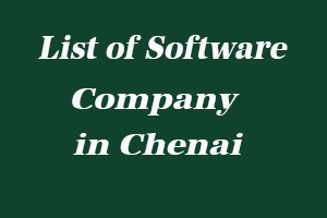 List of Software Company in Chennai