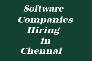 software companies hiring in chennai