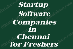 Startup Software Companies in Chennai for Freshers